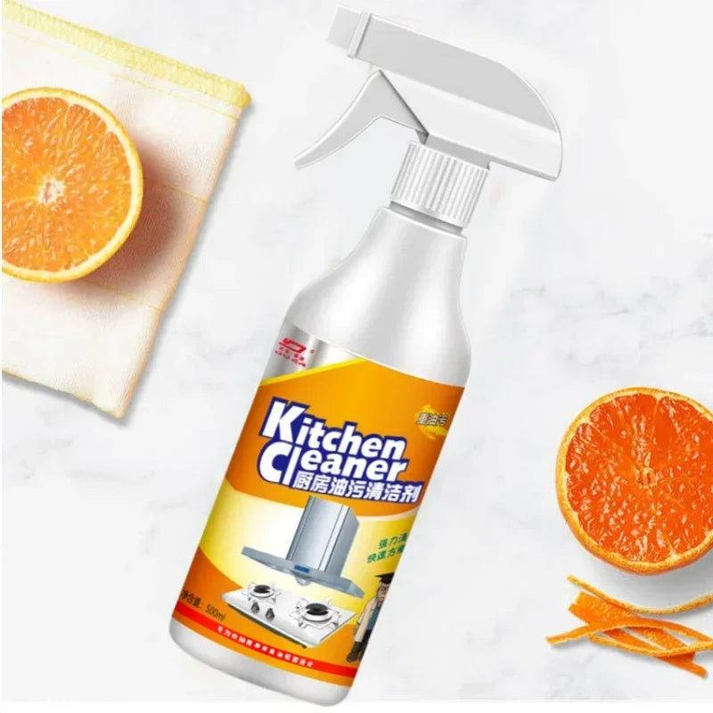 Heavy Oil Cleaner Strong Kitchen Oil Stain Degreaser Oil Stain Remover Cleaning Grill Oven Household Stove Cleaning Spray