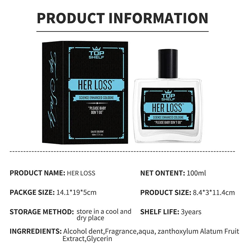 Hot Perfume Men Pheromone Cologne Her Loss Raw Attraction Confidence Long-lasting Irresistible Scent Spray Feromonas Perfume
