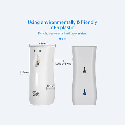 Air Freshener Spray Automatic Aerosol Dispenser Wall Mount/Free Standing Refillable Filling Fragrance for Home Room Office Hotel