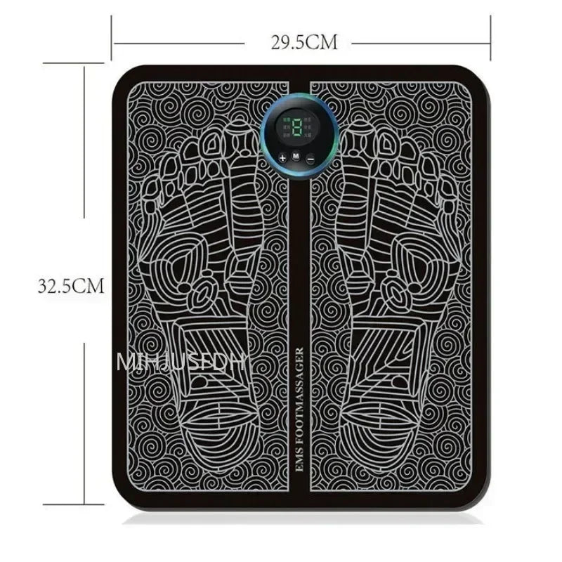 Foot Massage Mat Massager Feet Ems Calf Electric Tool Device Blood Circulation Spa Exerciser Insoles Myostimulator Machine Detox