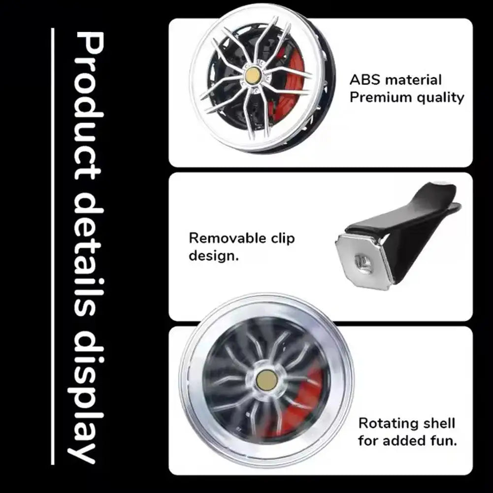 Car Fragrance Air Freshener Creative Stylish Rotating Propeller Fragrance Diffuser Decorative Car Accessories