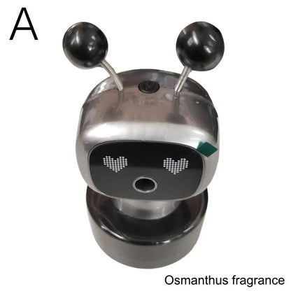 Smart Rechargeable Car Air Freshener,Automatic Aromatherapy Diffuser With Robotic Design,Auto-Spray&Ignition Sensing,Car Decor