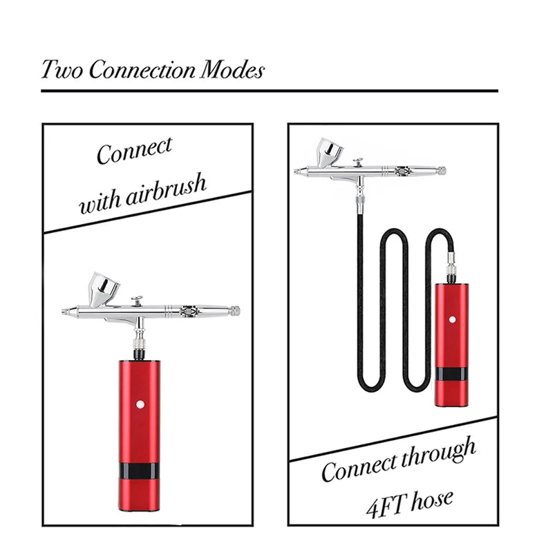 Travel Beauty Care Easy Use Salon Airbrush With Compressor Make Up Nail Art Design Spray Facial Kit For Women Gift