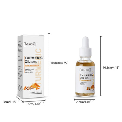 Turmeric Face Serum Shrink Pore Essence Repair Melanin Brighten Moisturizing Nourish Cur-cumin Oil Fade Dark Spot Skin Care