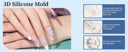 RSNAIL 5g Solid Carved Gel Nail Polish Non Stick Hand Molding Gel Soak Off UV/LED Nail Art Clear White 3D Scupting Extension Gel