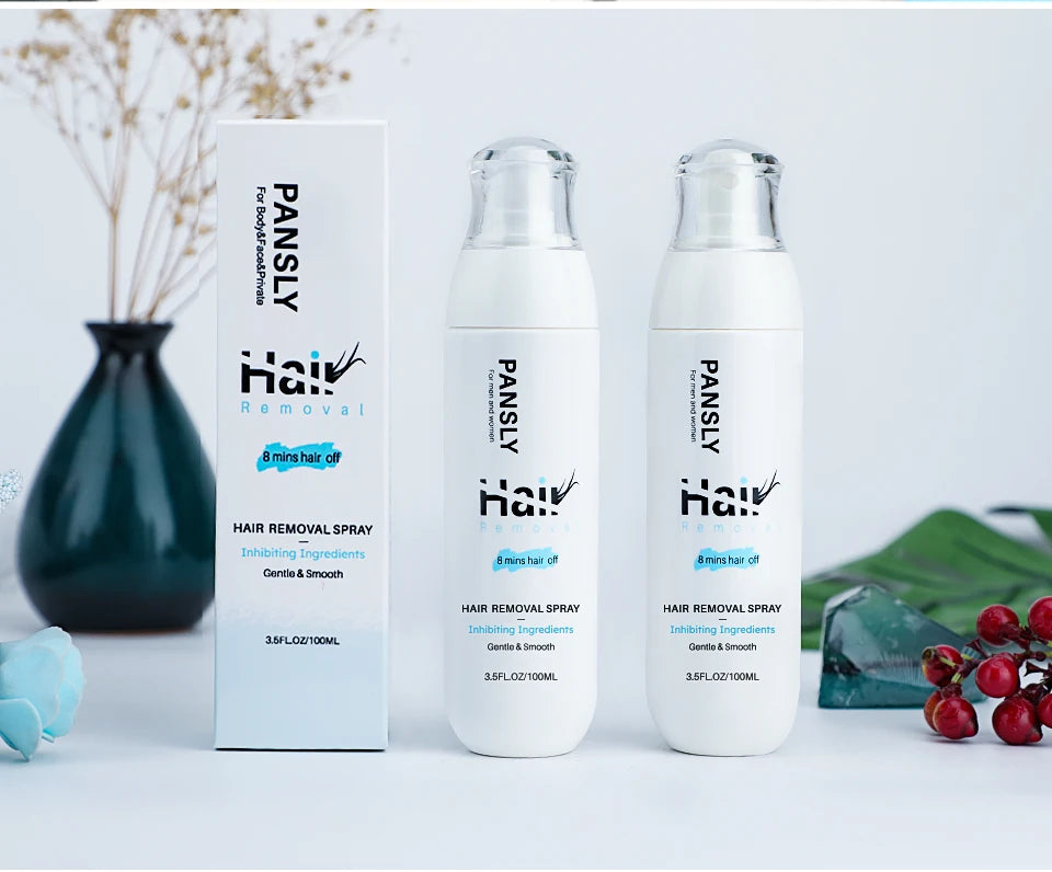 100ML Hair Removal Spray Hair Growth Inhibitor Spray Painless Hair Reduction Permanently Inhibits Hair Growth Skin Silky Smooth