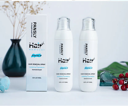 100ML Hair Removal Spray Hair Growth Inhibitor Spray Painless Hair Reduction Permanently Inhibits Hair Growth Skin Silky Smooth