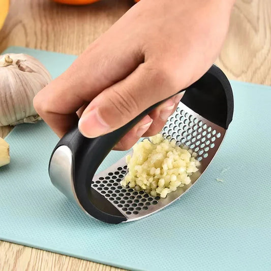 Stainless Steel Garlic Press Crusher