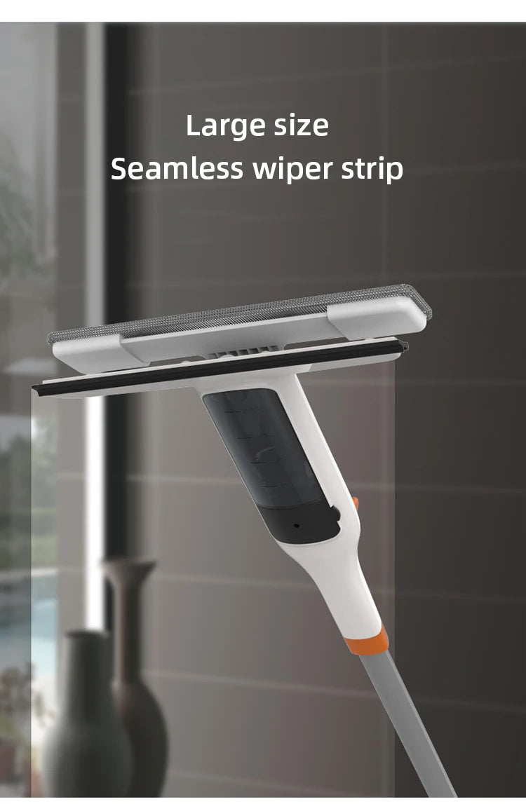 Household Multifunctional Window Cleaner Glass Spray Mop Glass Wiper With Silicone Scraper Floor Cleaning Mop Window Washer