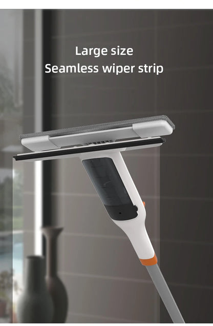 Household Multifunctional Window Cleaner Glass Spray Mop Glass Wiper With Silicone Scraper Floor Cleaning Mop Window Washer