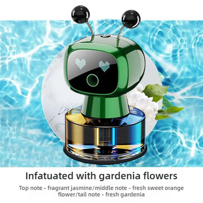 Smart Rechargeable Car Air Freshener,Automatic Aromatherapy Diffuser With Robotic Design,Auto-Spray&Ignition Sensing,Car Decor