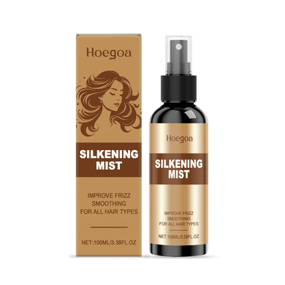 Hair Smoothing Spray Repair Frizz Split Ends Damaged Dry Hair Moisturizing Nourish Soothing Scalp Soft Straight Shiny Hair Spray
