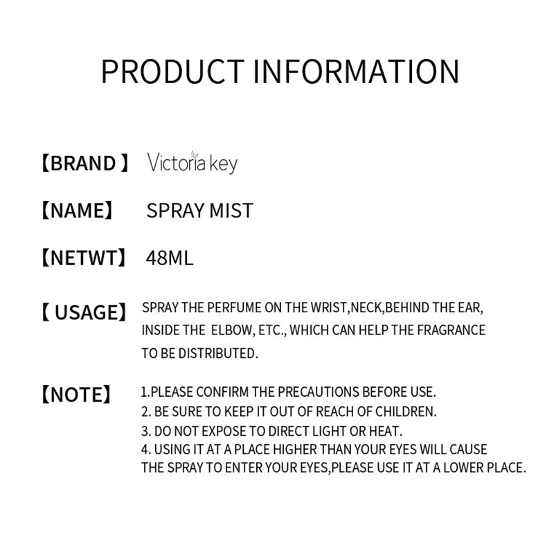 48ml/1.62oz Air Freshener Spray For Hotel Living Room Outdoor Fragrance Mist Fragrance Spray Home Decoration Great Gift