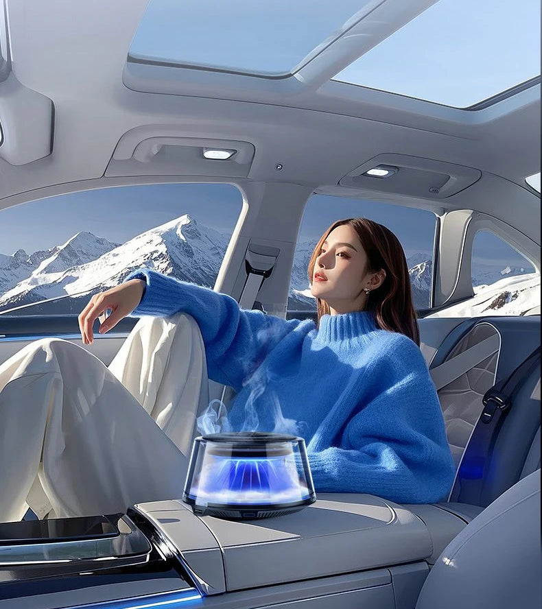 Advanced car air freshener for men and women, elegant car fragrance diffuser with decorative bracket