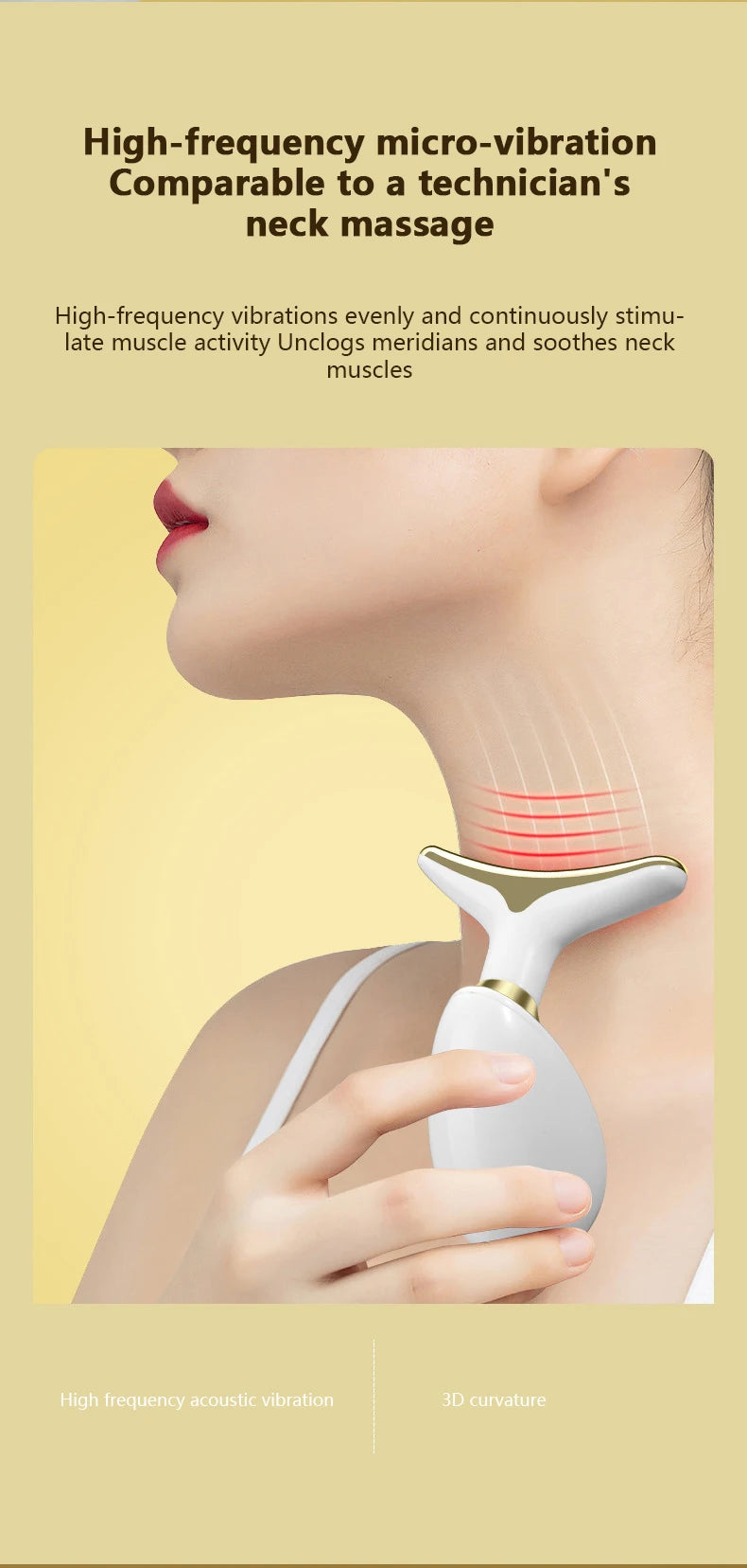 Face Neck Massager Household Lifting And Firming Facial Electric Introduction Lifting And Firming Beauty Massage Face Care Tools