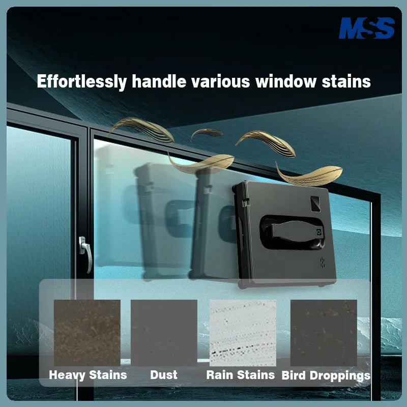 Window Cleaning Robot Battery-Four Spray Heads,Automatic Window Cleaner,Smart Home For Clean Glass,Home,Tile To Clean Tiles