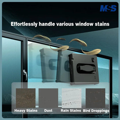 Window Cleaning Robot Battery-Four Spray Heads,Automatic Window Cleaner,Smart Home For Clean Glass,Home,Tile To Clean Tiles