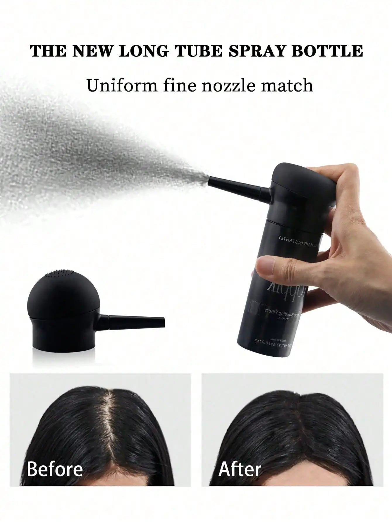 Hair Powder Hair Supplement Nozzle, Hair Fiber Auxiliary Nozzle, Hair Growth Spray, Concentrated Hair Spray Gun, And Hair Spraye