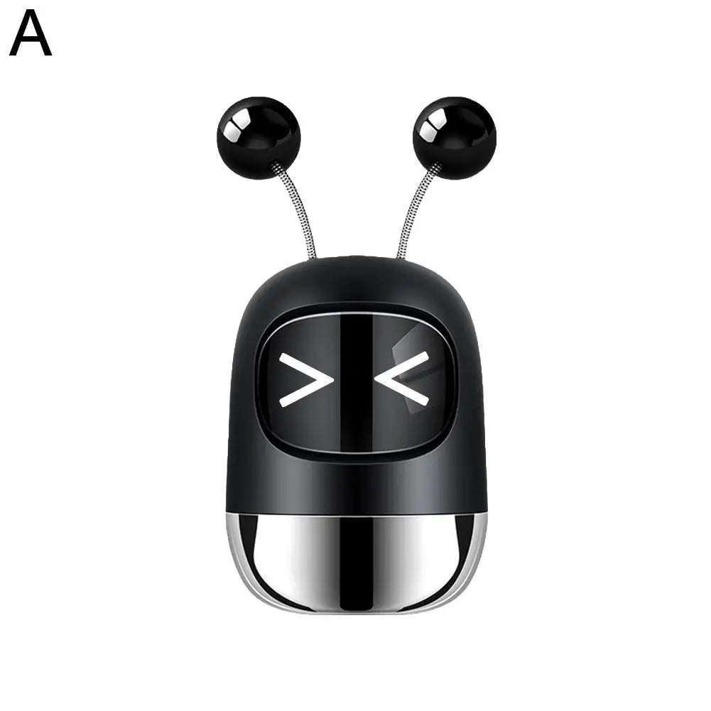 New Car Air Freshener Auto Mini Robot Air Vent Clip Parfum Flavoring Ventilation Outlet Aromatherapy Automotive Interior
