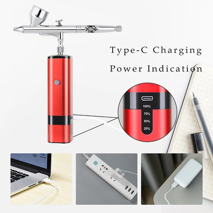 Travel Beauty Care Easy Use Salon Airbrush With Compressor Make Up Nail Art Design Spray Facial Kit For Women Gift