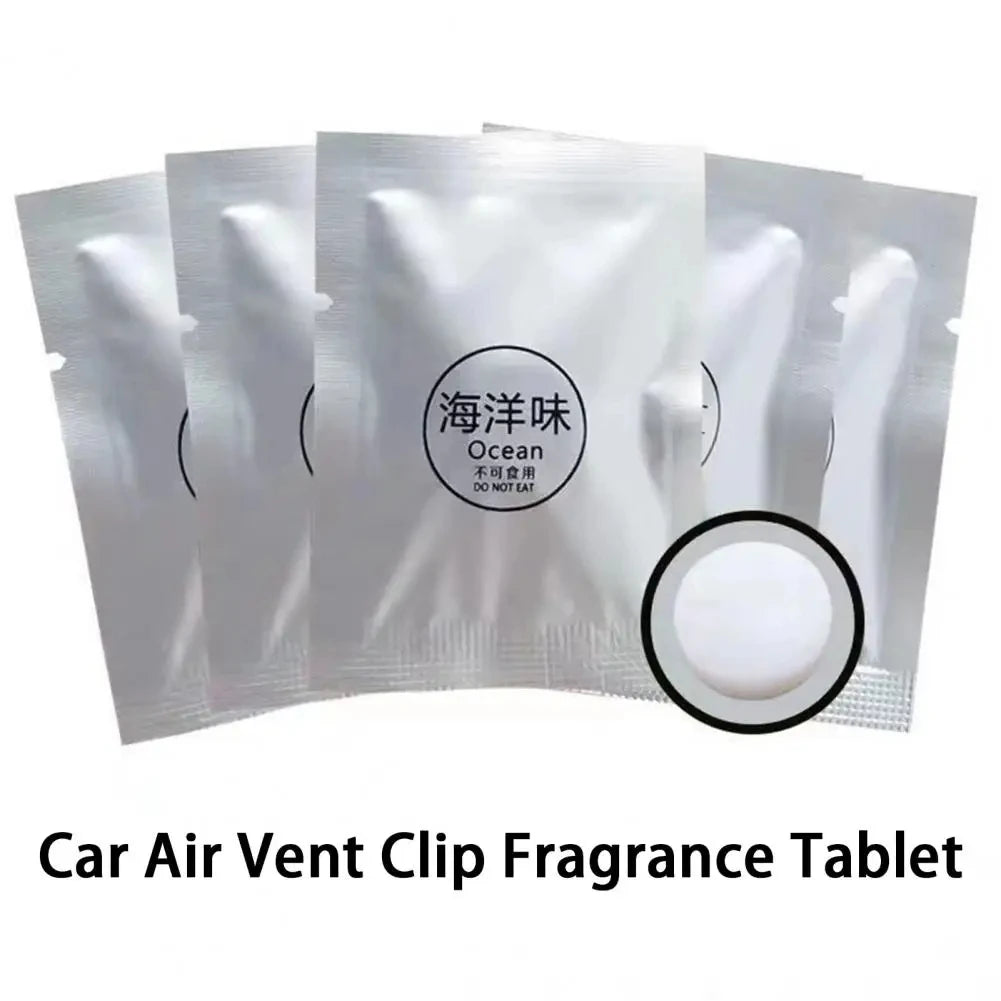 Air Freshener Tablets Refill Solid Perfume Aromatherapy Tablets Car Air Vent Fragrances Flavor Diffuser Car Interior Accessories