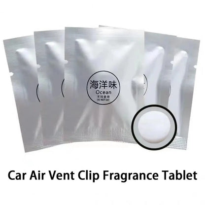 Air Freshener Tablets Refill Solid Perfume Aromatherapy Tablets Car Air Vent Fragrances Flavor Diffuser Car Interior Accessories