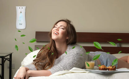 Air Freshener Spray Automatic Aerosol Dispenser Wall Mount/Free Standing Refillable Filling Fragrance for Home Room Office Hotel
