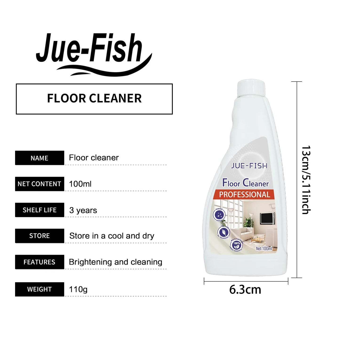 Floor Cleaning Agent Tile Dirt Brighten Cleaning Floor Strong Stain Removal Wooden Floor Scratch Polishing Tile Cleaner Liquid