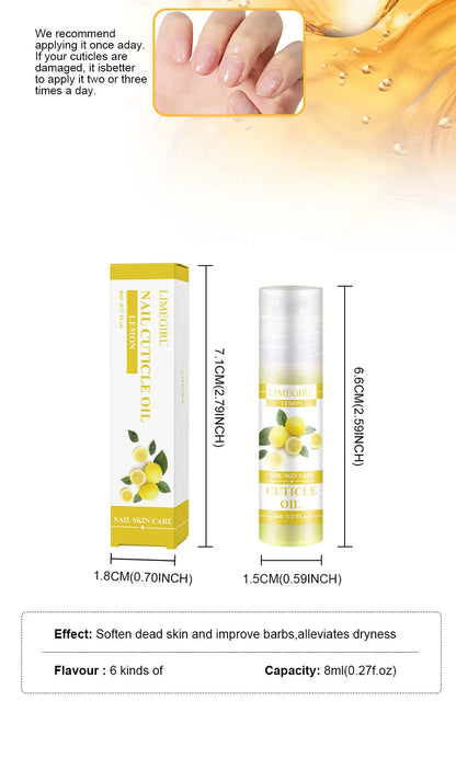 LIMEGIRL Nail Nourishment Oil Universal Plant Nutrition Soften Oil Cuticle Revitalizer Nourish For Nails Treatment Manicure Care