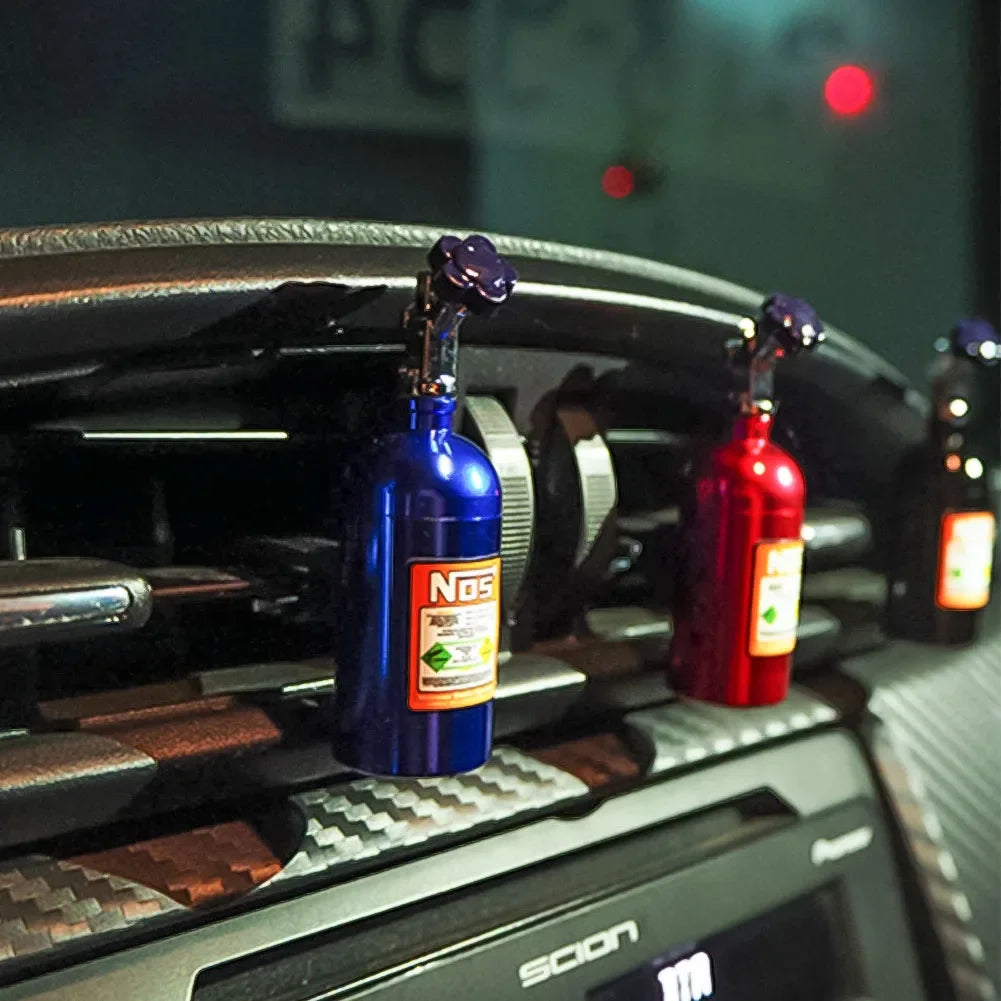 Car Air Freshener NOS Nitrogen Bottle Air Vent Aromatherapy Auto Aroma Outle Perfume Flavoring Fragrances Accessories