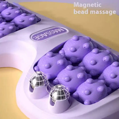 Foot Massager Dual-wheel Foot Massager Relieve Foot Fatigue Relaxe Acupuncture Point Promote Blood Circulation Acupuncture Massa