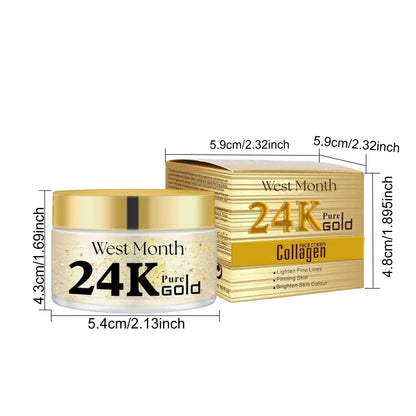 24k Gold Facial Skin Care Set Anti Wrinkle Fade Dark Circles Firming Moisturizing Repairing Eye Mask Essence Korean Cosmetics