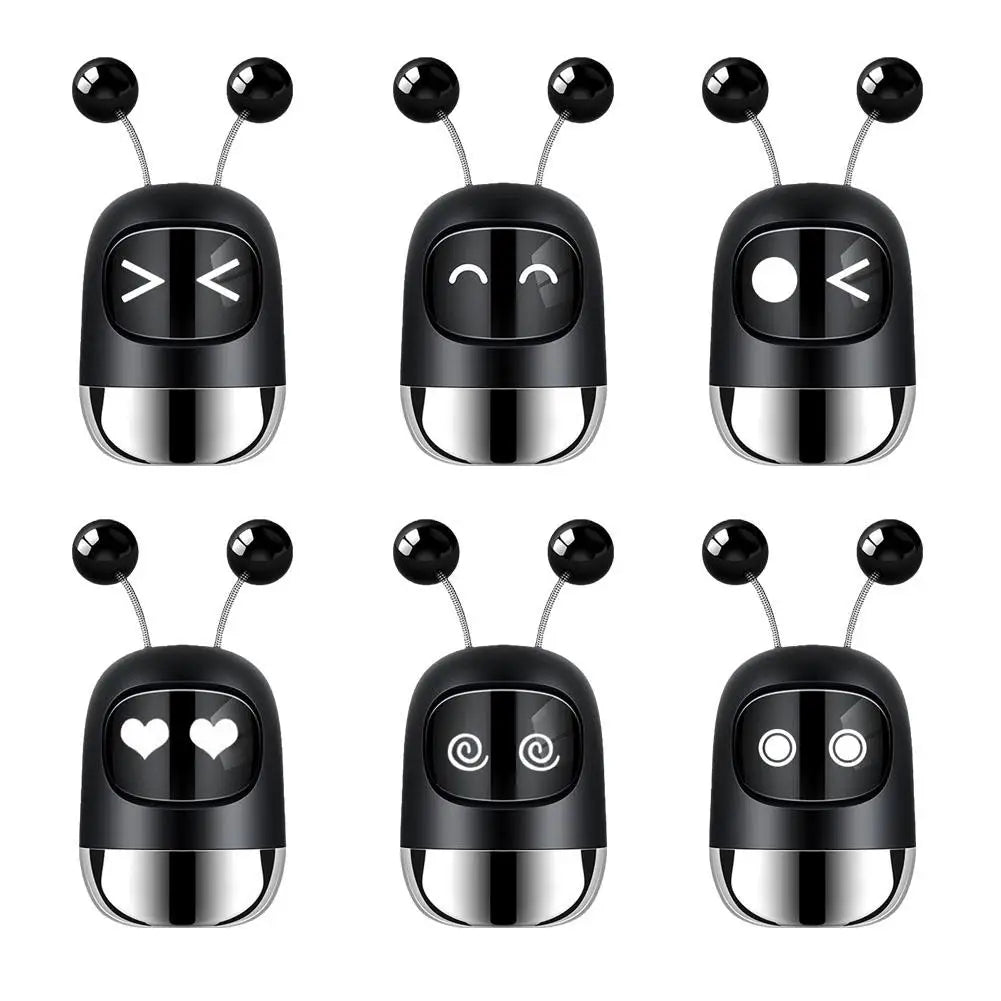 New Car Air Freshener Auto Mini Robot Air Vent Clip Parfum Flavoring Ventilation Outlet Aromatherapy Automotive Interior