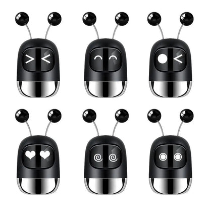 New Car Air Freshener Auto Mini Robot Air Vent Clip Parfum Flavoring Ventilation Outlet Aromatherapy Automotive Interior
