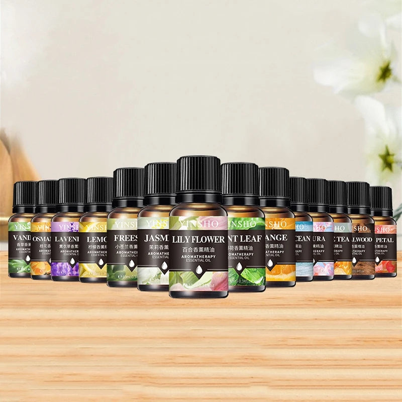 10ML Freshener Essential Oil Automotive Air Aromatherapy Oil Diffuser Humidifier Lavender Rose Eucalyptus Aromatherapy Oil