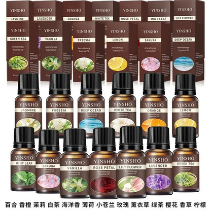 New 13 flavors 10ml essential oil air humidifier household water-soluble DIY multifunctional deodorant spray freshener