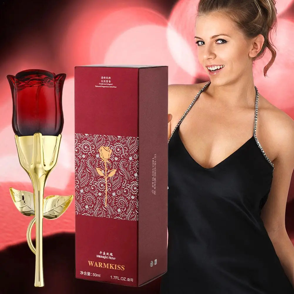 Rose Pheromone Perfume for Women Long-Lasting Floral Body Spray Romantic Dating Scent, Enhances Feminine Charm Daily Wear