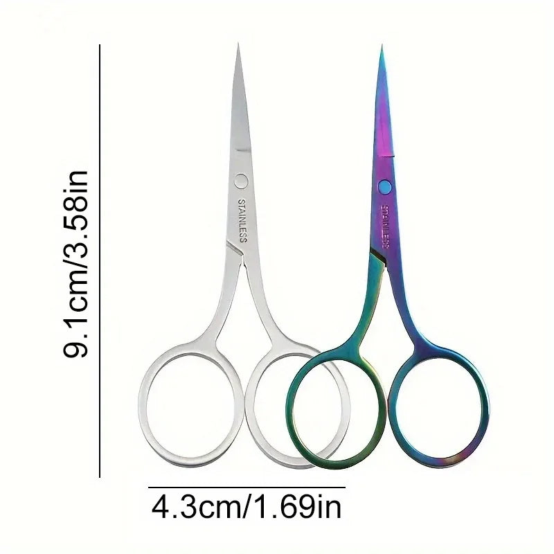 Nails Art Scissor Makeup Eyebrow Eyelash Trimmer Facial Hair Remover Manicure Scissor Nail Cuticle Tool Accessories Scissors