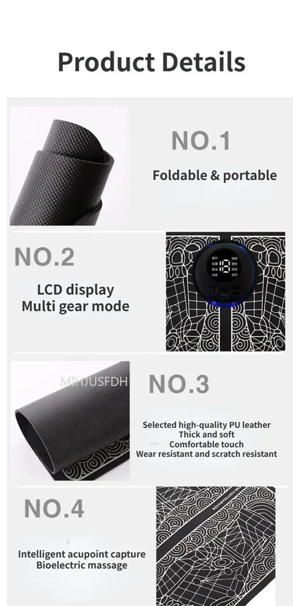 Foot Massage Mat Massager Feet Ems Calf Electric Tool Device Blood Circulation Spa Exerciser Insoles Myostimulator Machine Detox