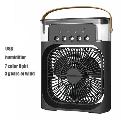 Portable 3 In 1 Fan AIr Conditioner Household Small Air Cooler LED Night Lights Air Adjustment Home Fans Dropshipping