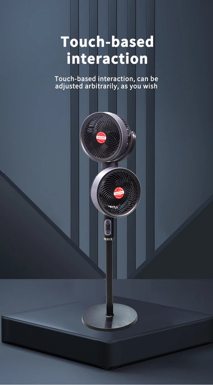 Variable-Frequency Household Electric Fan Soft-Noise Floor-Standing Air Circulation Cold Turbine For Bedroom Ventilation