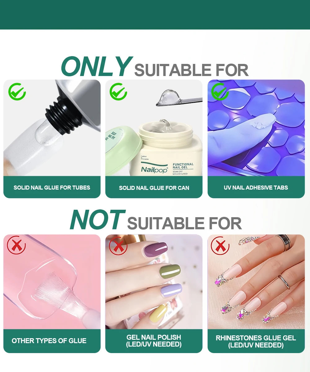Nailpop 60ml Nail Remover Spray For Press On Nails False Nail Tips  Type UV Soak Off Solid Adhesive Fake Nail Removing Nail Art