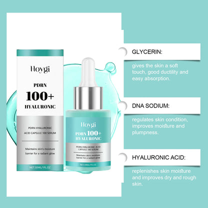 Hyaluronic Acid Serum Deep Moisturize Boost Elasticity Firming Hydration Brightening Smoothing Radiant Face Serum Skincare