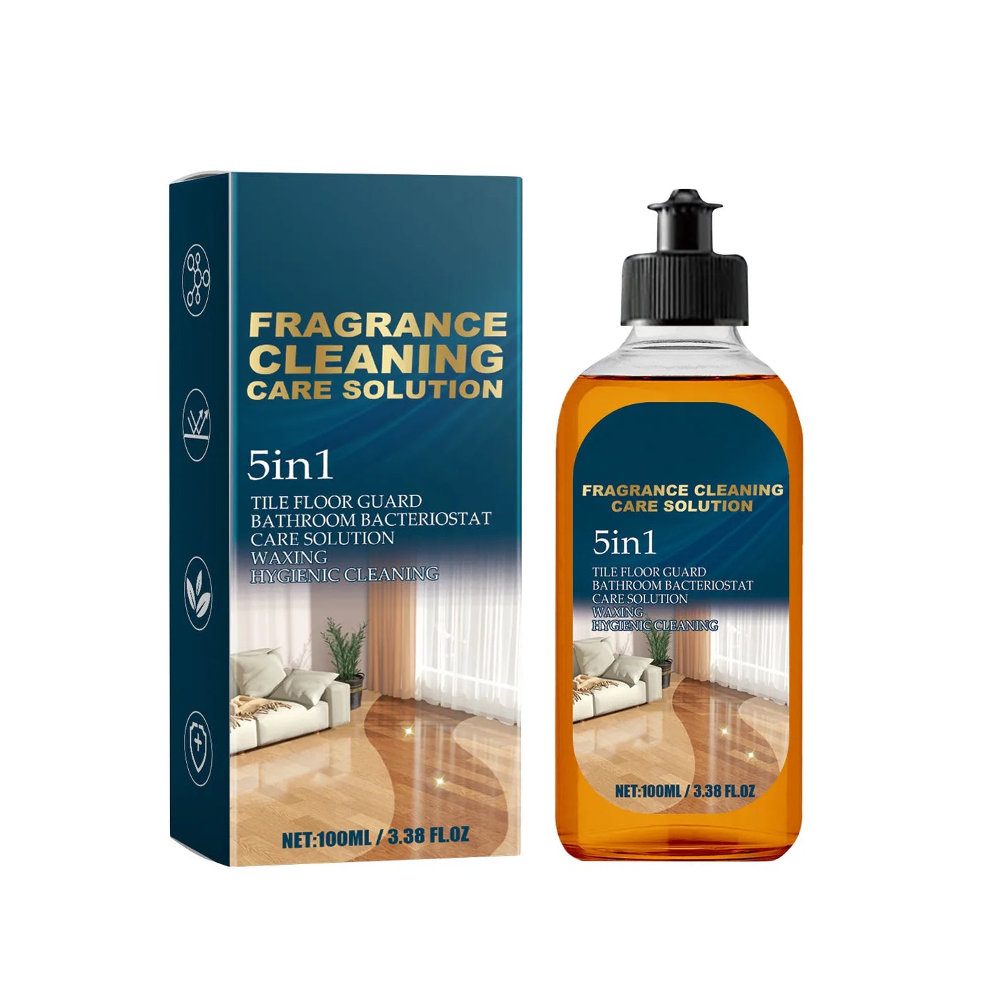 100ml Floor Cleaner Decontamination And Descaling Wooden Floor Cleaning Tile Cleaner  Polishing And Brightening Fresh Fragrance