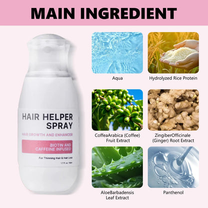 Hair Care Spray Nourishes Hair Scalp Moisturizes And Softens Hair, Repair Damage Strengthen Hair Follicles Reducing Hair Loss