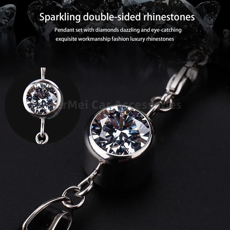 Car Perfume Pendant Air Freshener Hanging Perfume Empty Bottle Auto Interior Rearview Mirror Metal Lace Pendant Car Decoration