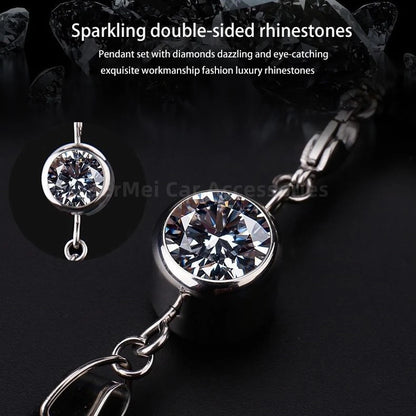 Car Perfume Pendant Air Freshener Hanging Perfume Empty Bottle Auto Interior Rearview Mirror Metal Lace Pendant Car Decoration