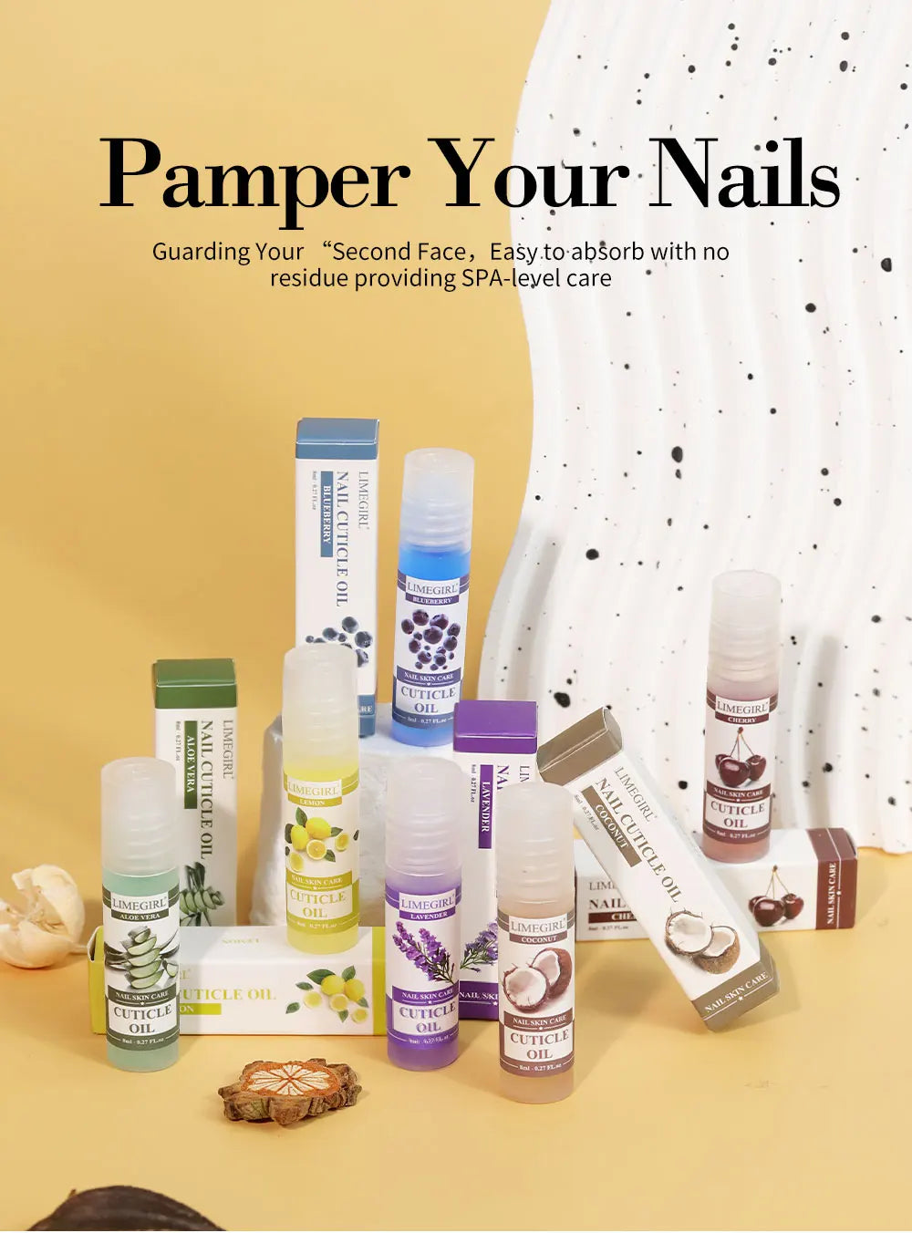 LIMEGIRL Nail Nourishment Oil Universal Plant Nutrition Soften Oil Cuticle Revitalizer Nourish For Nails Treatment Manicure Care