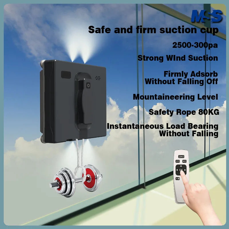 Window Cleaning Robot Battery-Four Spray Heads,Automatic Window Cleaner,Smart Home For Clean Glass,Home,Tile To Clean Tiles