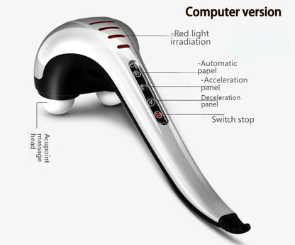 Massager stick   220V massage hammer neck waist hand-held multi-function body tapping meridian hammer back massage hammer